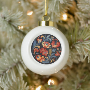 Rosepaint Modern 1 of 6 Ceramic Ball Christmas Ornament