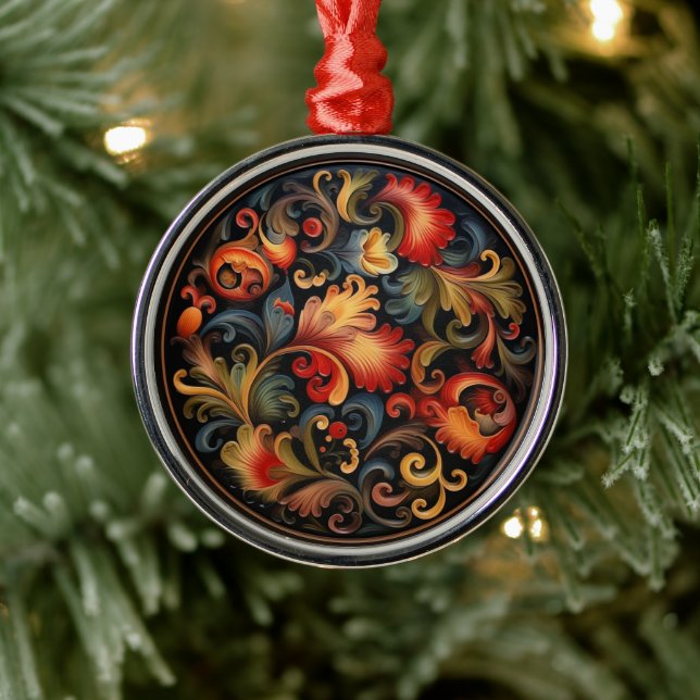 Rosepaint Modern 2 of 6 Metal Ornament (Tree)