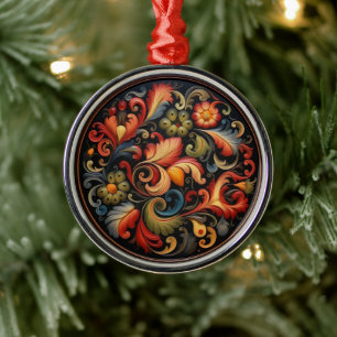 Rosepaint Modern 4 of 6 Metal Ornament