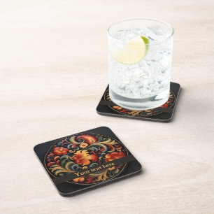Rosepaint Rosemaling Modern 2 Coaster