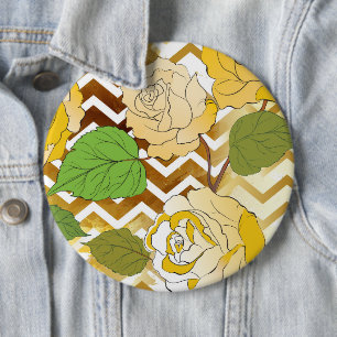 Roses 10 6 inch round button