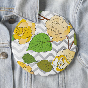 Roses 11 6 inch round button
