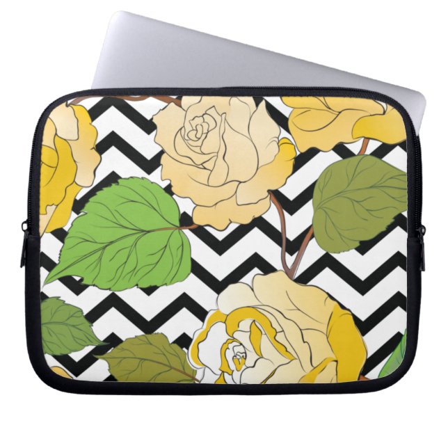 Roses 12 laptop sleeve (Front)