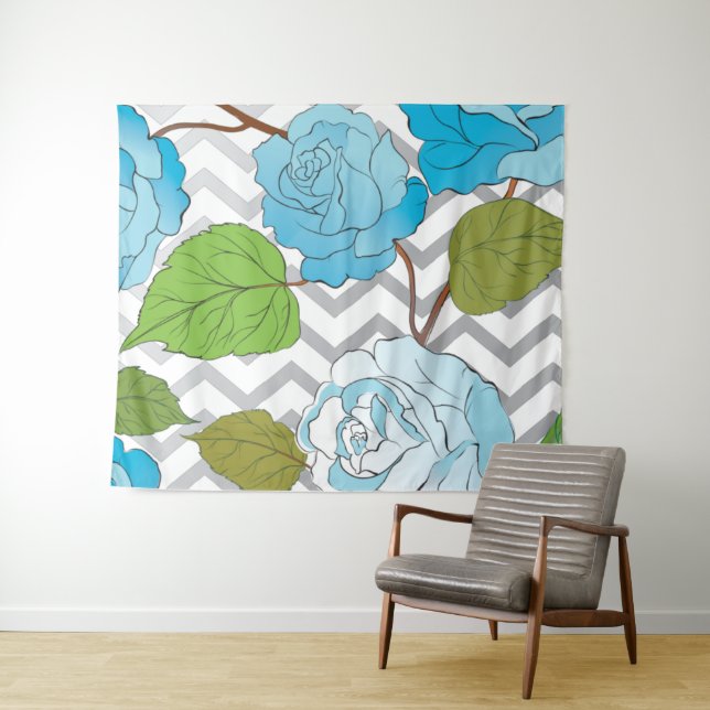 Roses 14 tapestry (In Situ (Horizontal))