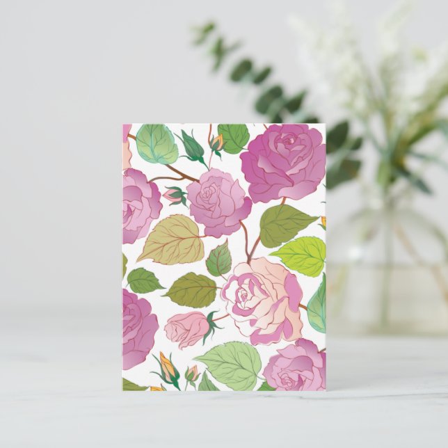 Roses 17 holiday postcard (Standing Front)