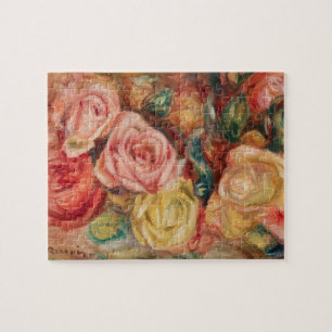 Roses (1912) by Pierre-Auguste Renoir Fine Art Jigsaw Puzzle