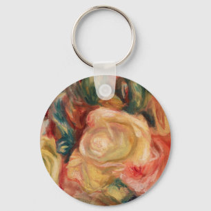 Roses (1912) by Pierre-Auguste Renoir Fine Art Keychain