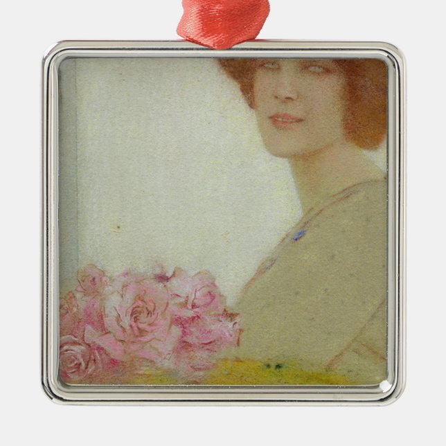 Roses, 1912 metal ornament (Front)