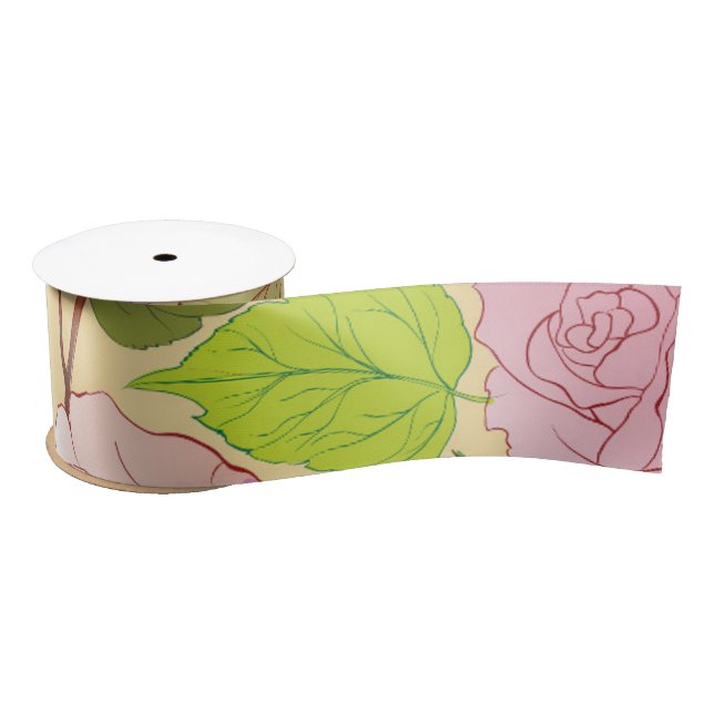 Roses 19 satin ribbon (Spool)