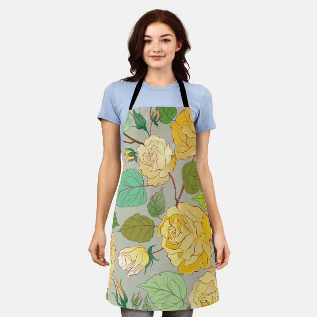 Roses 1 apron (Worn)