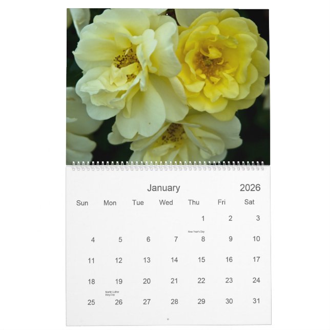 Roses 2009 Calendar (Jan 2026)