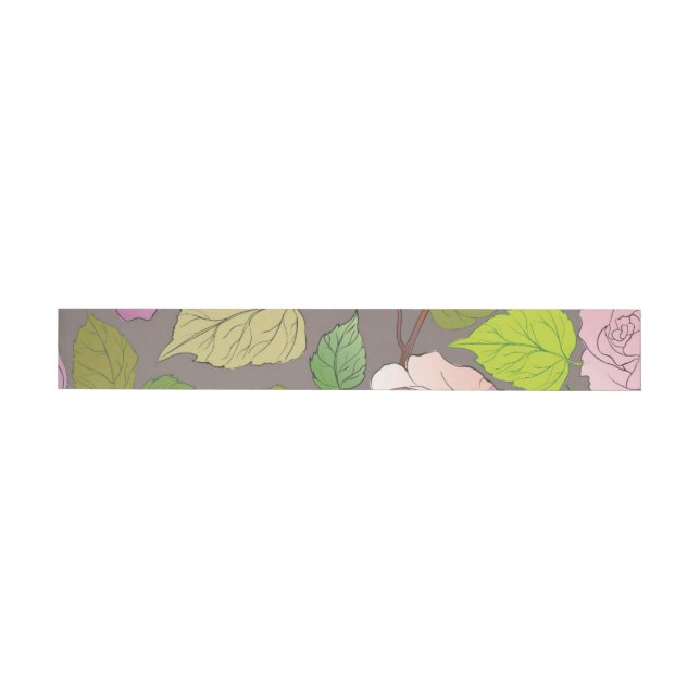 Roses 20 wraparound address label (Individual)