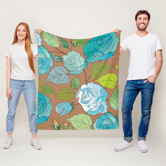 Roses 25 fleece blanket (In Situ)