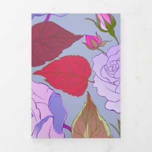 Roses 29 Tri-Fold holiday card