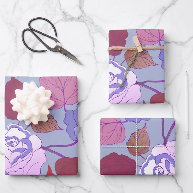 Roses 29 wrapping paper sheet (Front)