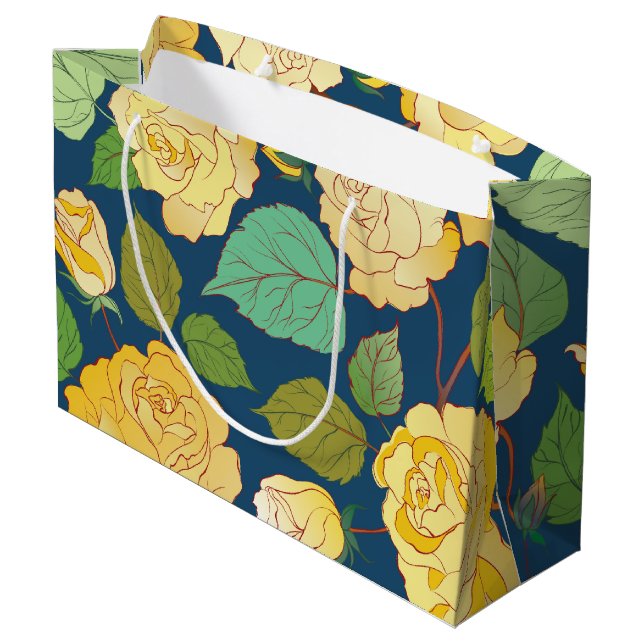 Roses 2 large gift bag (Back Angled)