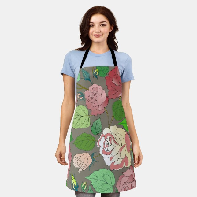 Roses 30 apron (Worn)