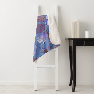 Roses 32 sherpa blanket