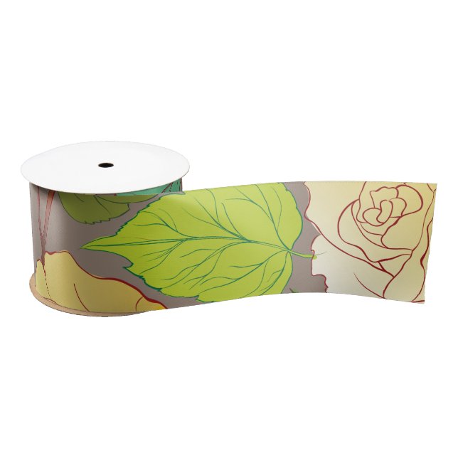 Roses 3 satin ribbon (Spool)