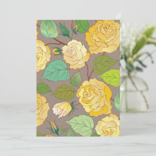 Roses 3 thank you card
