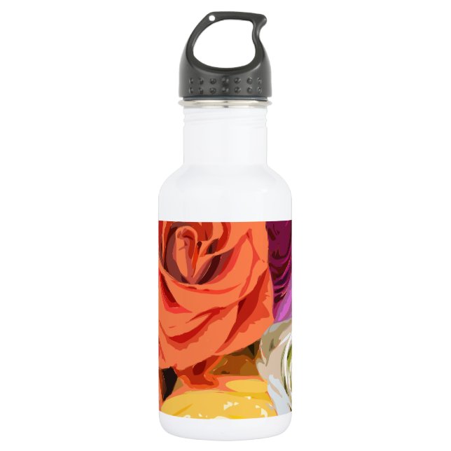 Roses 532 Ml Water Bottle (Front)
