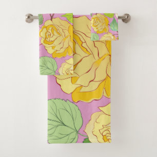 Roses 6 bath towel set