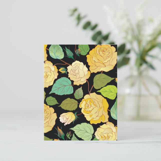 Roses 8 holiday postcard (Standing Front)