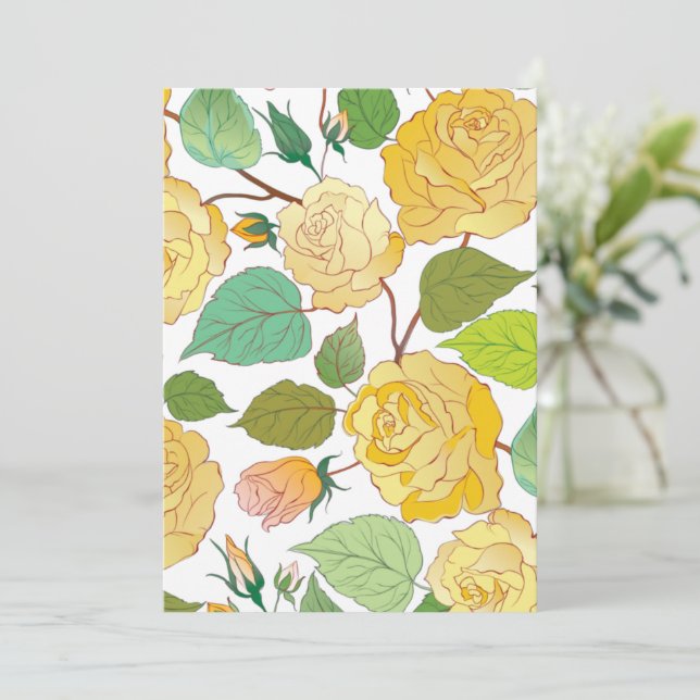 Roses 9 thank you card (Standing Front)