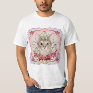 Roses Abyssinian Cat t-shirt