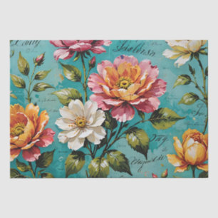 Roses acrylic painting Decoupage Tissue Paper
