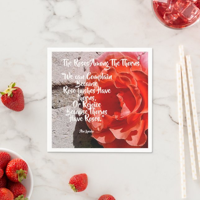 Roses Among the Thorns Paper Napkin (Insitu)