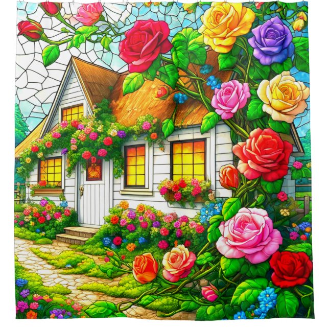 Roses and a Cottage (Front)