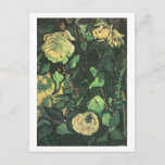 Roses and Beetle, Van Gogh Fine Art Postcard<br><div class="desc">Roses and Beetle, Vincent van Gogh . Oil on canvas, 33.5 x 24.5 cm. Amsterdam, Van Gogh Museum. F 749, JH 2012 Vincent Willem van Gogh (30 March 1853 – 29 July 1890) was a Dutch Post-Impressionist artist. Some of his paintings are now among the world's best known, most popular...</div>