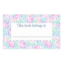 Roses and Butterflies Bookplates to Customize