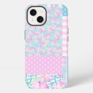 Roses and Butterflies, Faux Patchwork iPad Case