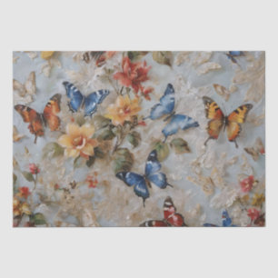 Roses and Butterflies Print Decoupage / Tissue Paper