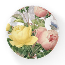 Roses and Butterflies Vintage Floral Garden