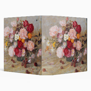 Roses and Daisies Binder