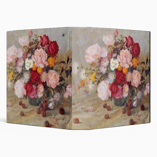 Roses and Daisies Binder (Background)