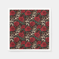 Roses and Leopard Print