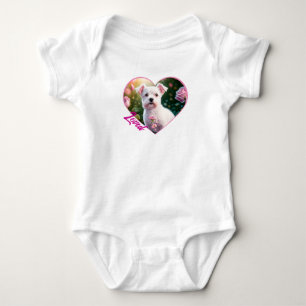 Roses And Little Dog Collection Baby Bodysuit