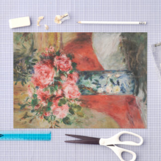 Roses and Peonies in a Vase | Renoir Tissue Paper