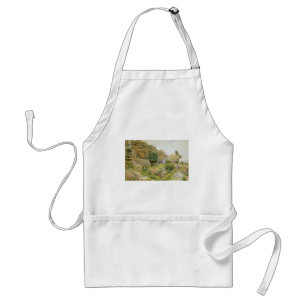 Roses and Pinks by Elgood, Vintage English Garden Standard Apron
