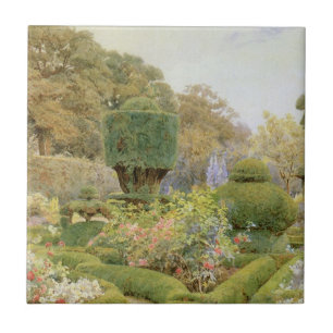 Roses and Pinks by Elgood, Vintage English Garden Tile