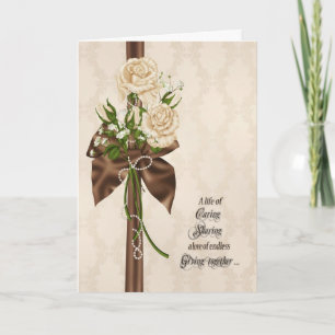 roses and ribbon Wedding Vow Renewal Roses Invitation