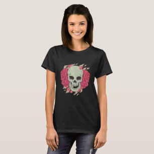 Roses And Skull T-Shirt