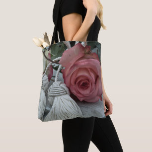 Roses And Tassels Tote Bag