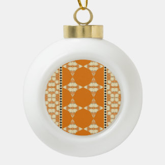 Roses And Waves Sparks Ceramic Ball Christmas Ornament