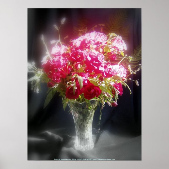 roses and wildflowers poster (Front)