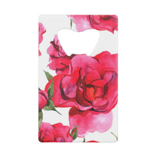 Roses aquarelle sur blanc